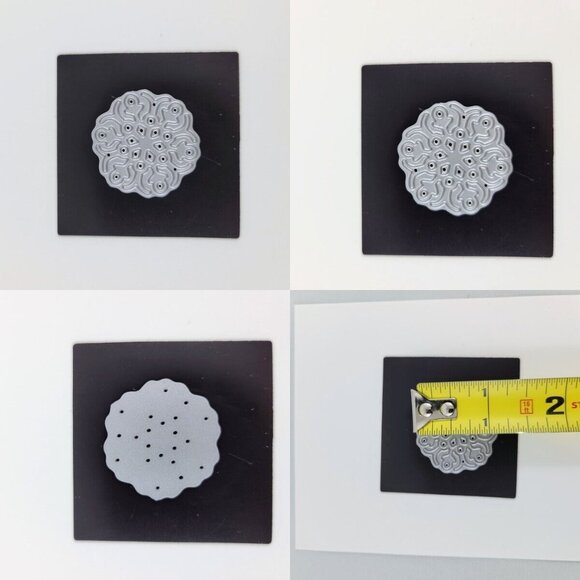 Christmas Crafts Lot Hero Arts Border Stamps Wood Snowflake Dies Merry Wishes - Picture 6 of 16